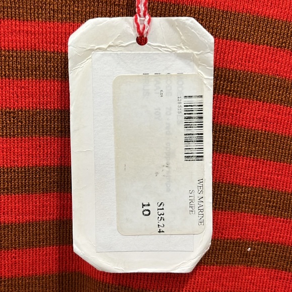 NWT Maan Wes Marine Striped Sweater - Size 10 - Picture 3 of 4